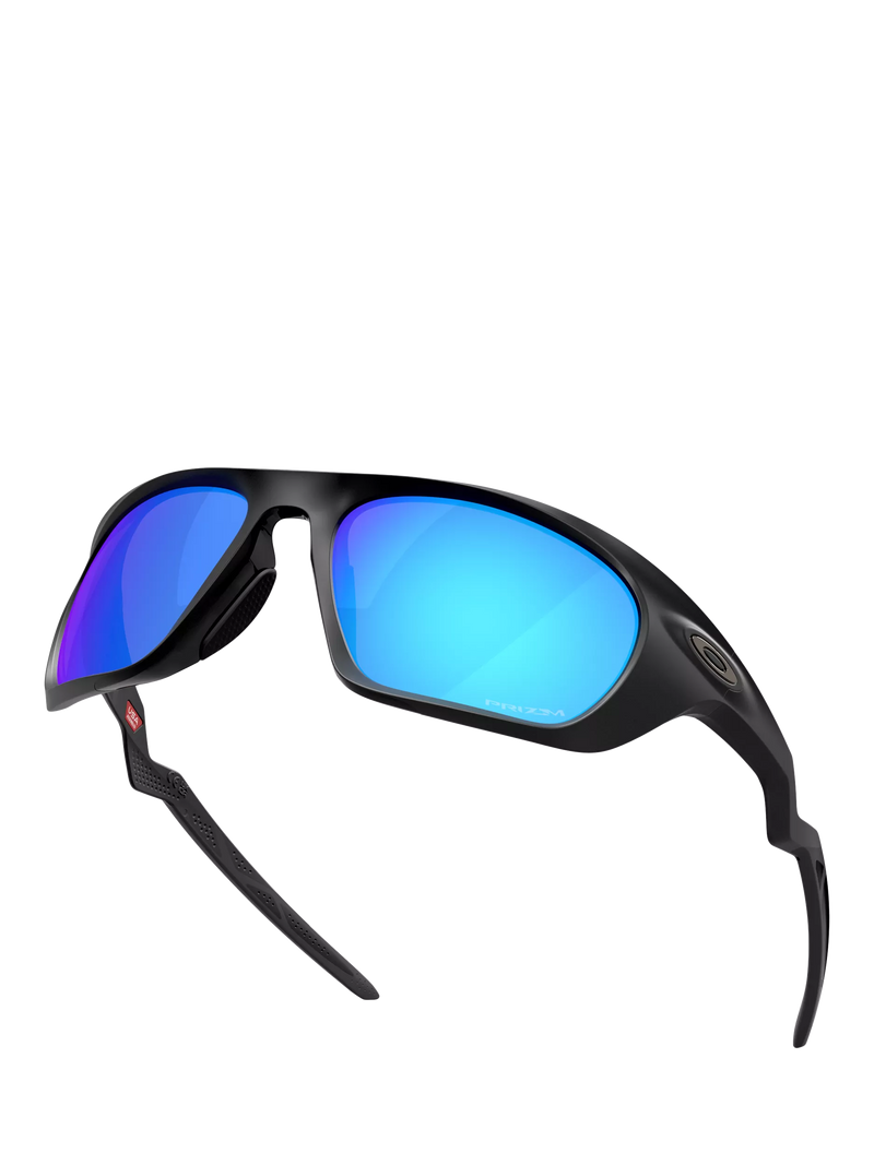 Oakley rectangular sunglasses black frame blue lenses - British product