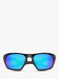 Oakley rectangular sunglasses black frame blue lenses - British product