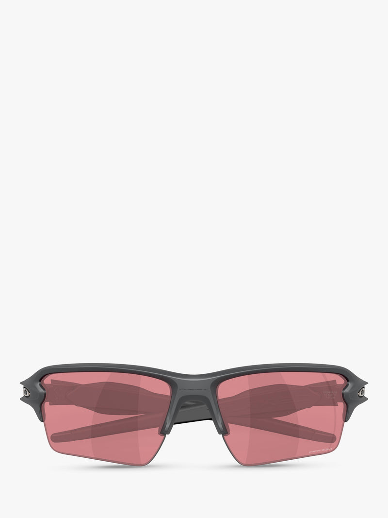 Oakley mirrored rectangular sunglasses grey/pink (British brand)