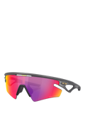 Oakley OO9499 unisex irregular sunglasses grey/purple, imported from the UK