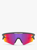 Oakley OO9499 unisex irregular sunglasses grey/purple, imported from the UK