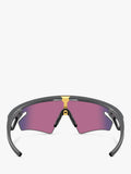 Oakley OO9499 unisex irregular sunglasses grey/purple, imported from the UK