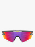 Oakley OO9499 unisex irregular sunglasses grey/purple, imported from the UK