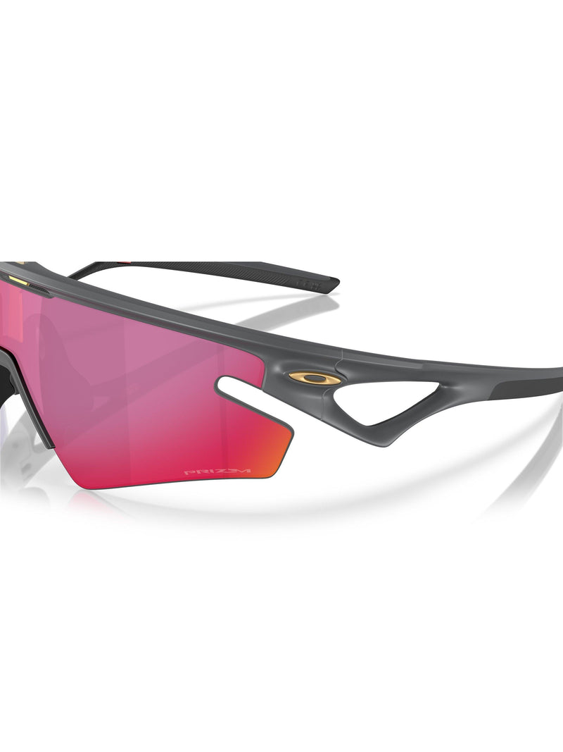 Oakley OO9499 unisex irregular sunglasses grey/purple, imported from the UK