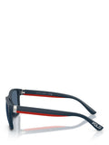 Ralph Lauren men's square sunglasses blue frame 56mm, imported from the UK