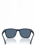 Ralph Lauren men's square sunglasses blue frame 56mm, imported from the UK