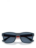 Ralph Lauren men's square sunglasses blue frame 56mm, imported from the UK