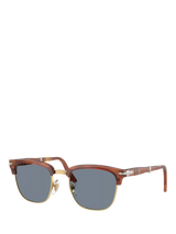John Lewis Persol PO3375 Unisex Square Sunglasses, Havana/Blue- Buy online at McGrocer