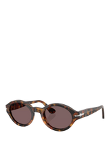 John Lewis Persol PO3378 Oval Sunglasses Havana/Purple- Buy online at McGrocer