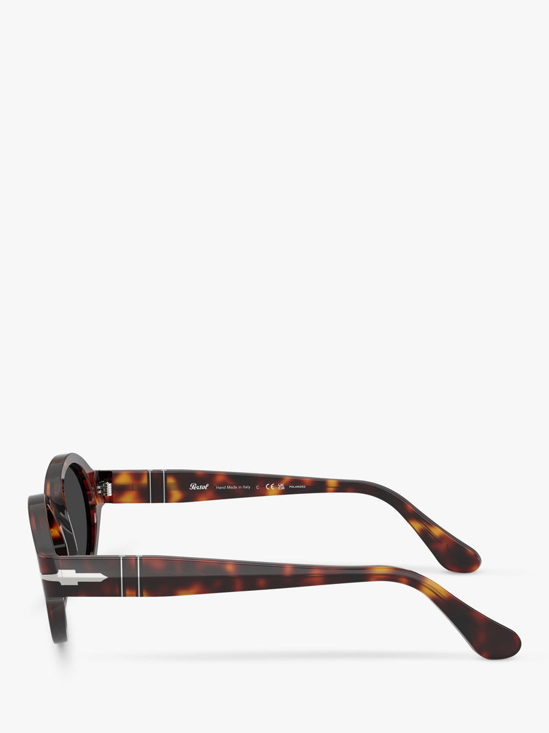Persol oval sunglasses with polarized glass lenses, UK version