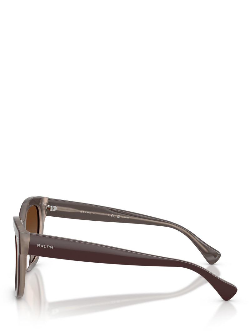 Ralph Lauren women's polarised oval sunglasses brown, 52mm lens, imported from the UK