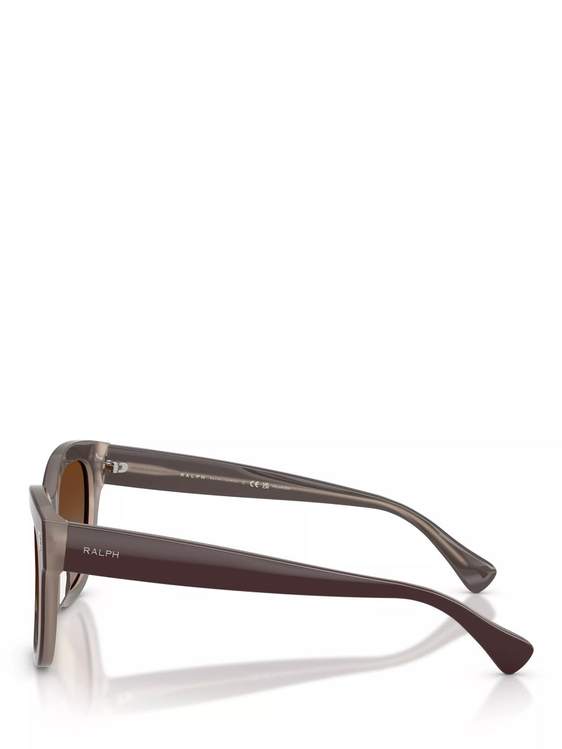 Ralph Lauren women's polarised oval sunglasses brown, 52mm lens, imported from the UK