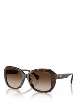 John Lewis Ralph Lauren RA5321 Women's Square Sunglasses, Havana/Brown Gradient- Buy online at McGrocer