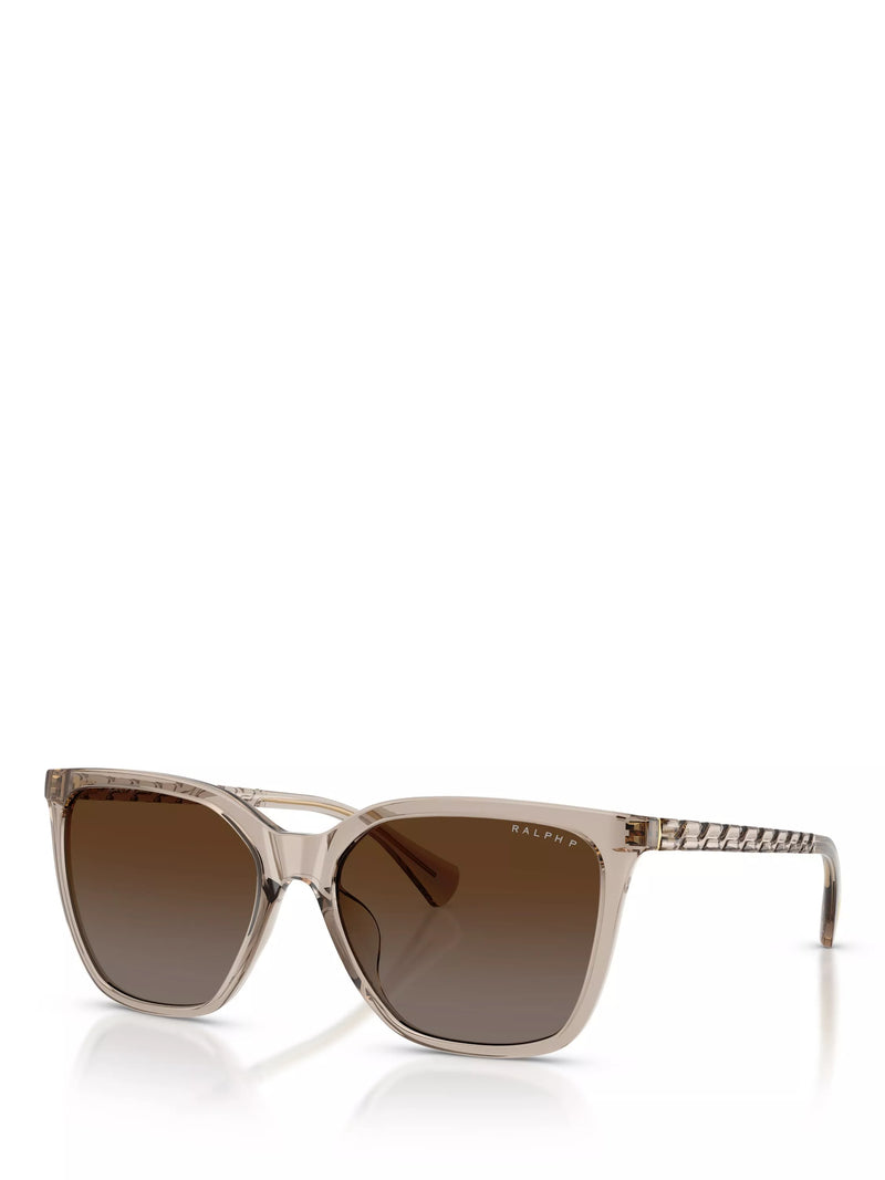 Ralph Lauren square sunglasses beige brown gradient (British brand)