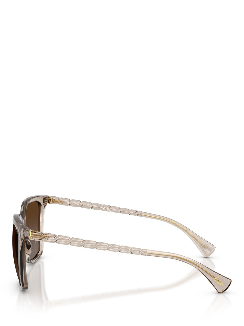 Ralph Lauren square sunglasses beige brown gradient (British brand)