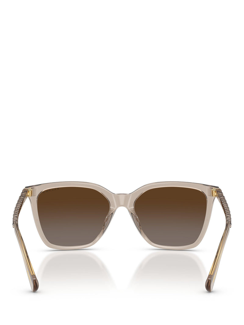Ralph Lauren square sunglasses beige brown gradient (British brand)