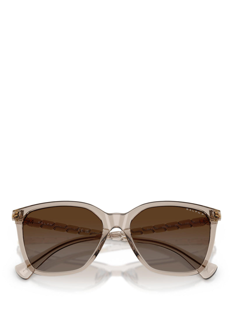 Ralph Lauren square sunglasses beige brown gradient (British brand)