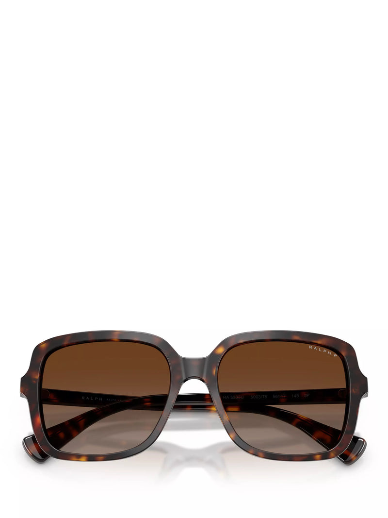 Ralph Lauren square polarised sunglasses brown frame 56mm (British brand)
