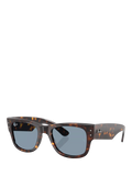 Ray-Ban Mega Wayfarer Havana blue sunglasses 51mm, UK version