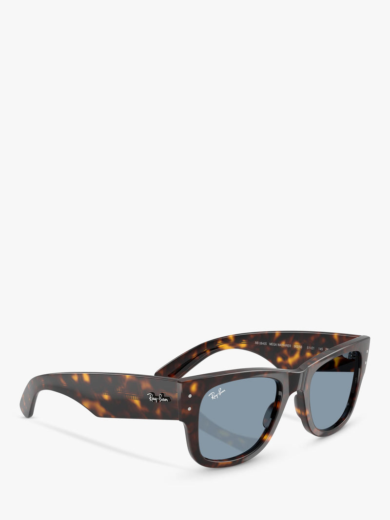Ray-Ban Mega Wayfarer Havana blue sunglasses 51mm, UK version