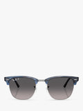 Ray-Ban square sunglasses blue/grey 51mm, imported from the UK