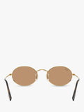 Ray-Ban oval sunglasses gold and brown, UK version