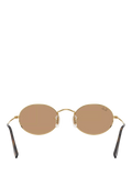 Ray-Ban oval sunglasses gold and brown, UK version
