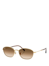 John Lewis Ray-Ban RB3749 Women's Irregular Sunglasses Gold/Brown- Buy online at McGrocer