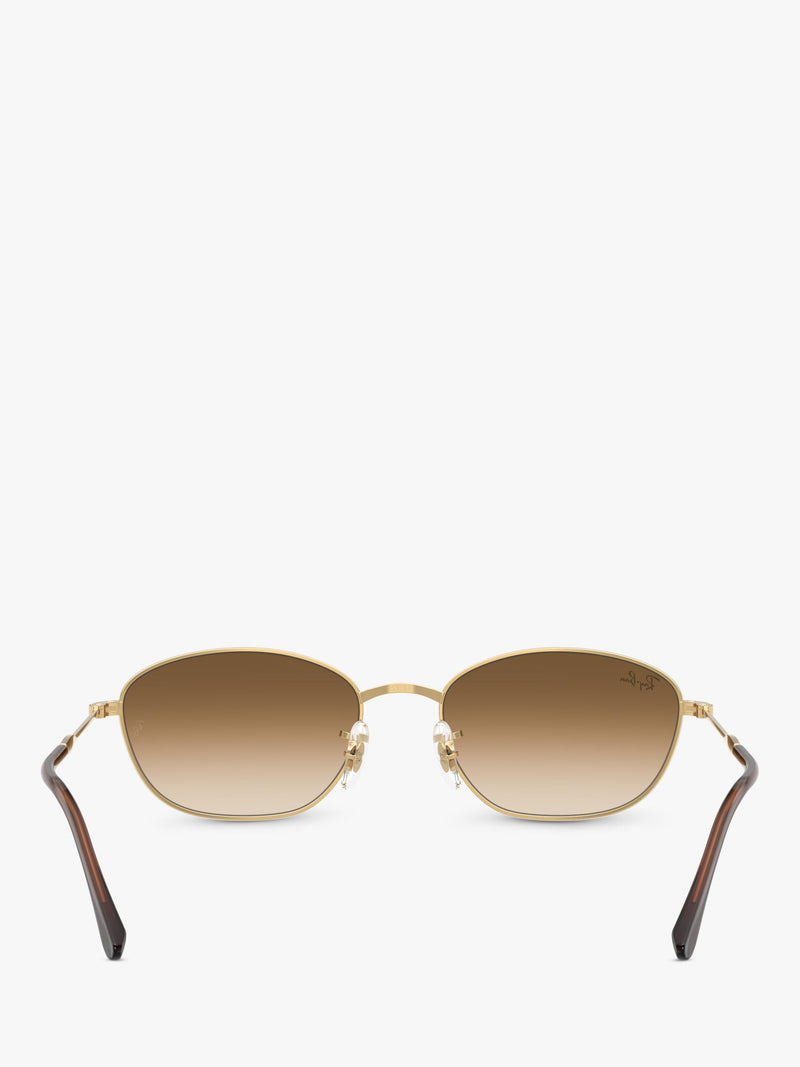 Ray-Ban RB3749 irregular sunglasses gold/brown 58mm, imported from the UK