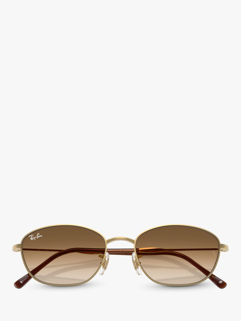 Ray-Ban RB3749 irregular sunglasses gold/brown 58mm, imported from the UK