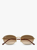 Ray-Ban RB3749 irregular sunglasses gold/brown 58mm, imported from the UK