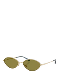Ray-Ban RB3757 oval sunglasses gold/green, UK version