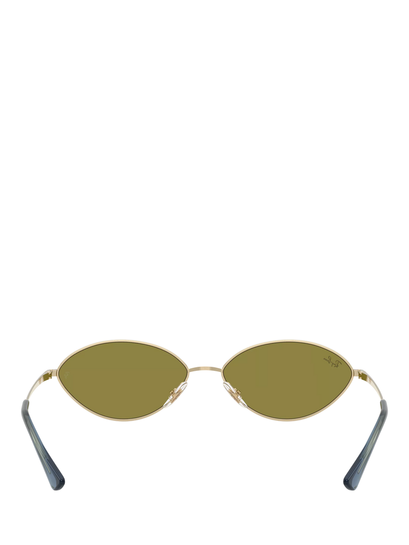 Ray-Ban RB3757 oval sunglasses gold/green, UK version