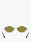 Ray-Ban RB3757 oval sunglasses gold/green, UK version