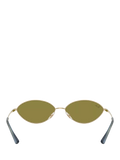 Ray-Ban RB3757 oval sunglasses gold/green, UK version