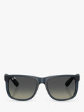 Ray-Ban RB4165 square sunglasses blue grey plastic frame - British product