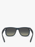 Ray-Ban RB4165 square sunglasses blue grey plastic frame - British product