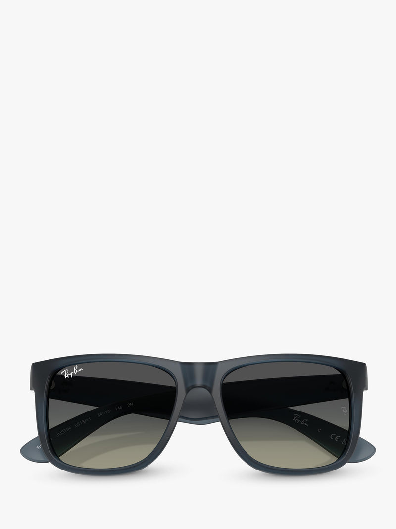 Ray-Ban RB4165 square sunglasses blue grey plastic frame - British product