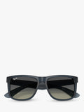 Ray-Ban RB4165 square sunglasses blue grey plastic frame - British product