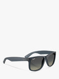 Ray-Ban RB4165 square sunglasses blue grey plastic frame - British product