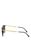 Ray-Ban RB4451 polarised irregular sunglasses black frame green lens (British brand)