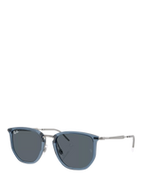 John Lewis Ray-Ban RB4451 Angular Sunglasses Light Blue/Grey- Buy online at McGrocer