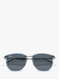 Ray-Ban RB4451 angular sunglasses light blue and grey, UK version