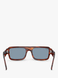 Ray-Ban Lukas rectangular sunglasses Havana Blue glass lens, UK version