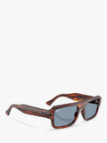 Ray-Ban Lukas rectangular sunglasses Havana Blue glass lens, UK version