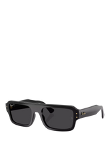 John Lewis Ray-Ban RB4454 Rectangular Sunglasses, Black- Buy online at McGrocer