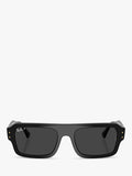 Ray-Ban RB4454 rectangular sunglasses black polarised glass - British product