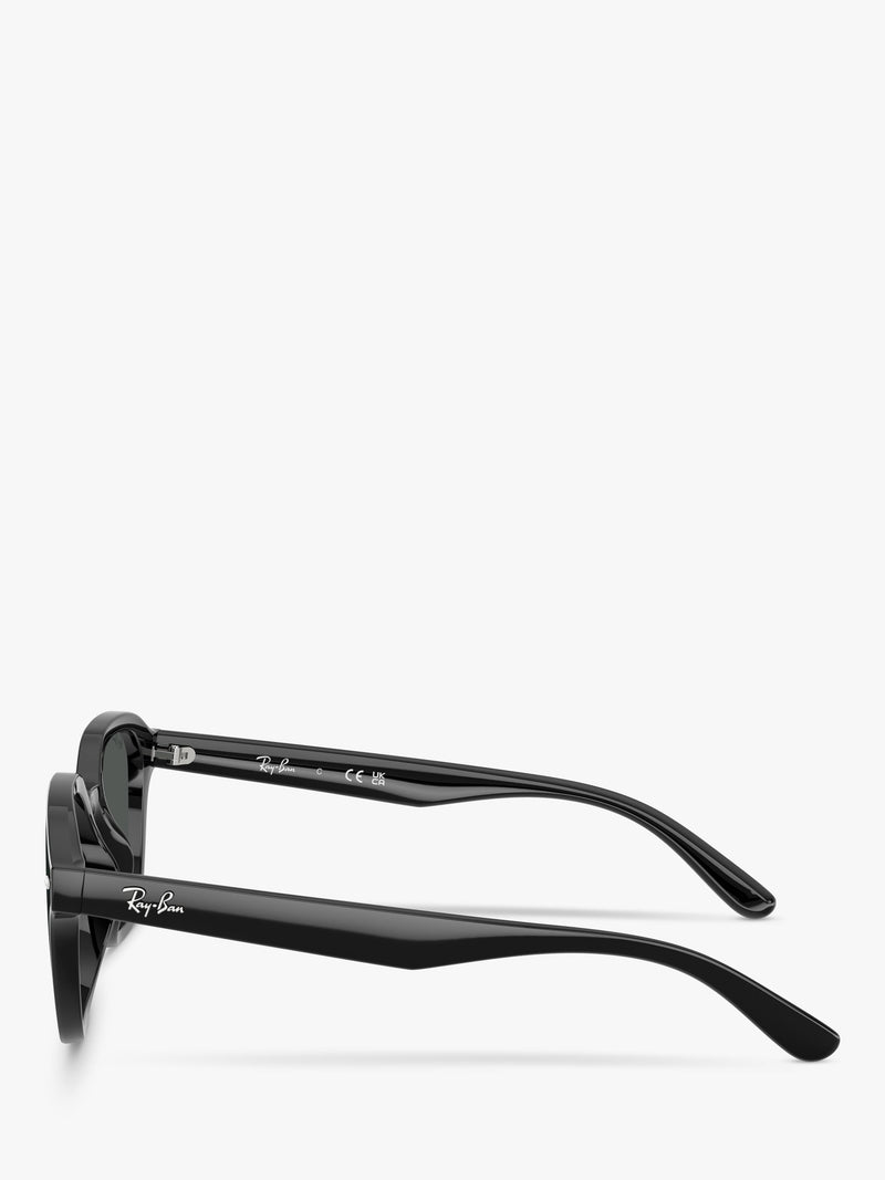 Ray-Ban RB4458 square sunglasses black plastic frame (British brand)