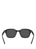 Ray-Ban RB4458 square sunglasses black plastic frame (British brand)
