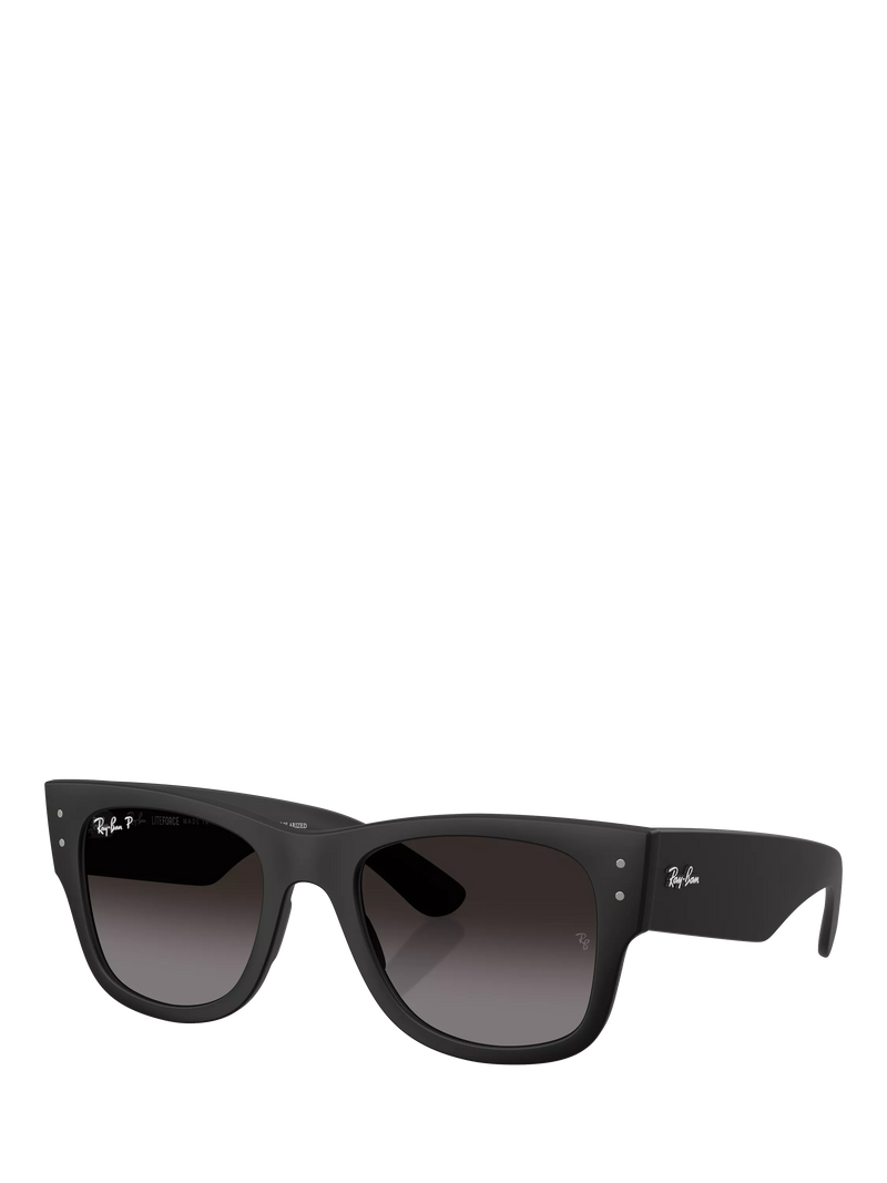 Ray-Ban RB4840S square polarised sunglasses black gradient (British brand)